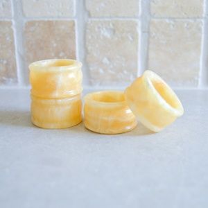 Alabaster Napkin Rings
